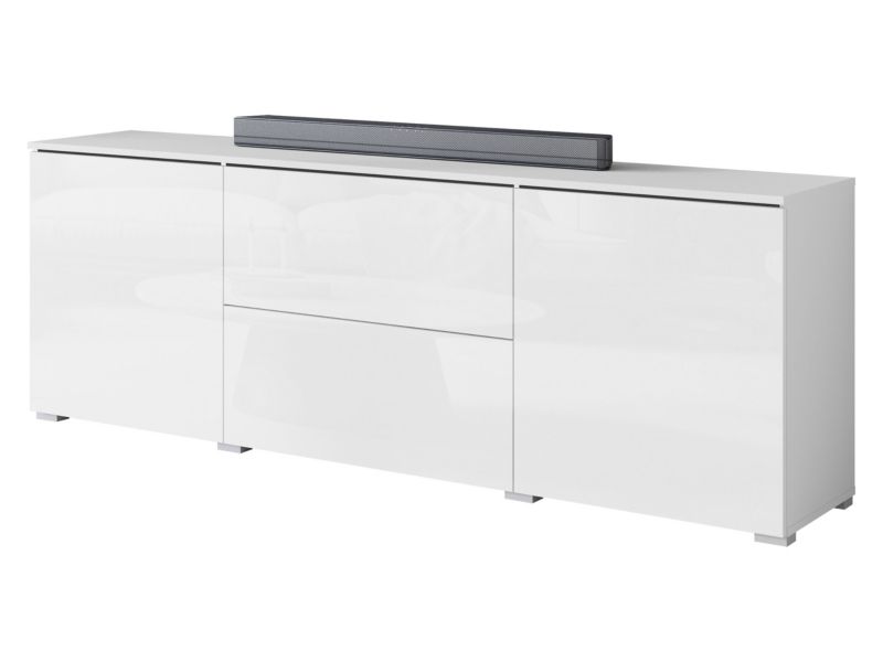 Szafka RTV MIRJAN 24 Vera 180 biały/biały połysk 1 szt.