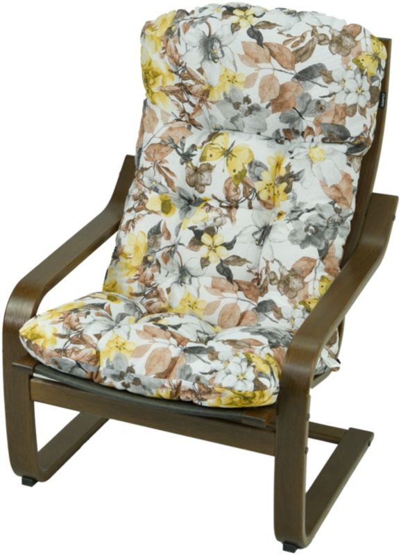 Poduszka na fotel drewniany Ikea Poang AMPO biały brązowy 1 szt.