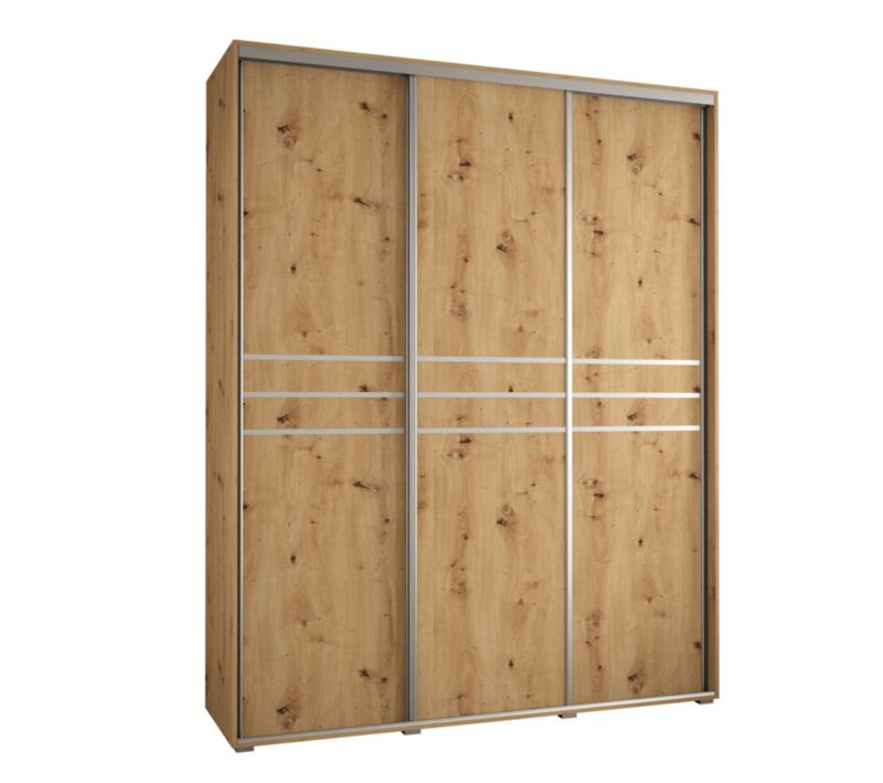 Szafa przesuwna Abiks DAVOS 10 wysoka szer.190cm artisan/artisan/srebrny 1szt.