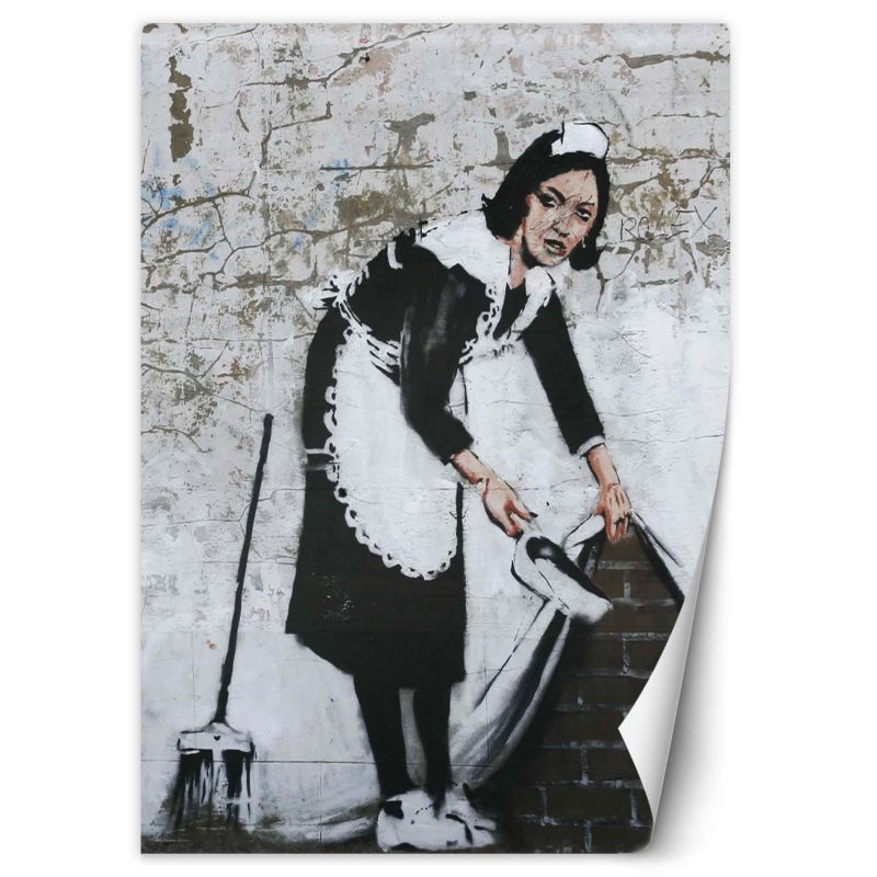 Fototapeta Feeby Pokojówka Banksy Mural Street Art 100x140 1 szt