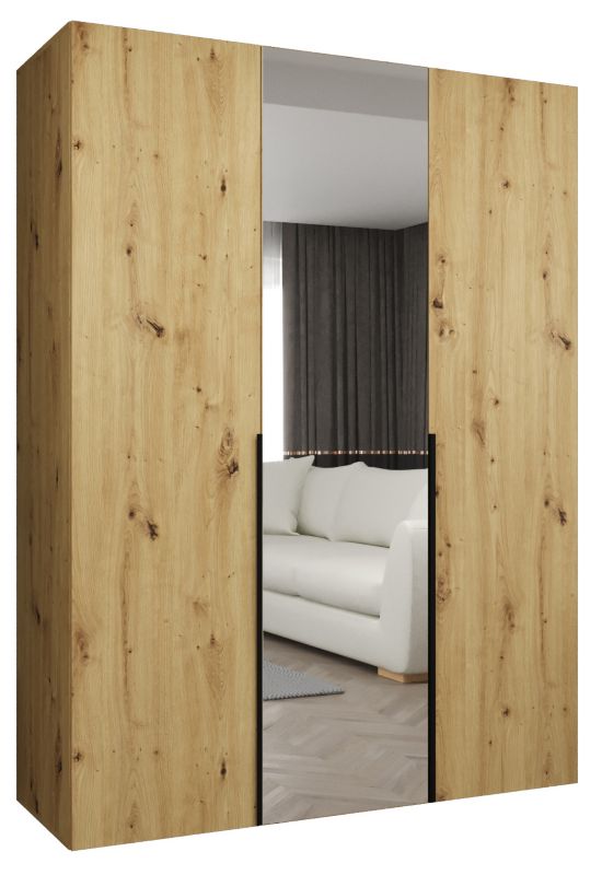 Szafa uchylna otwierana ALICANTE 2 150 wys 202 cm Artisan + Czarny 1 szt