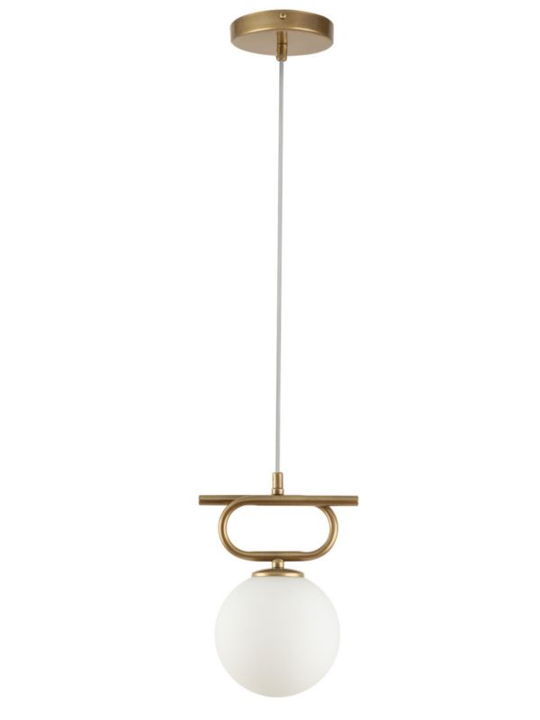 Lampa wisząca Sigma Lighting Tes 4483 złoto-biała dekoracyjna 1xG9 x 1 szt.