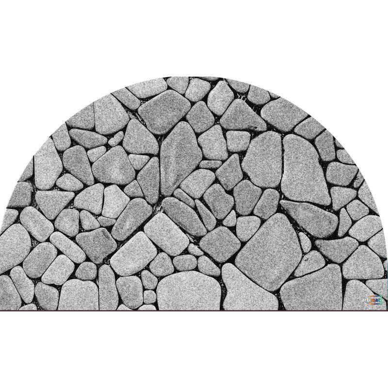 Wycieraczka materiałowa półokrągła kamień Direct Home & Garden 45x75 cm 1 szt.