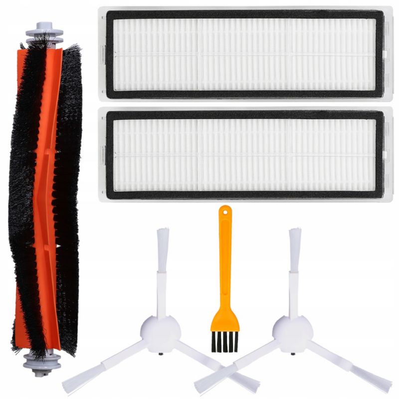 Akcesoria do robota sprzątającego, zamienniki, do Xiaomi Mi Robot Vacuum Mop 2 PRO+, szczotki, filtry, czyścik, zestaw, 6szt