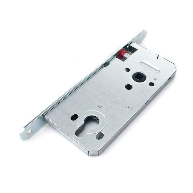 Zamek wpuszczany Gerda 90 mm na wkładkę ocynkowany srebrny