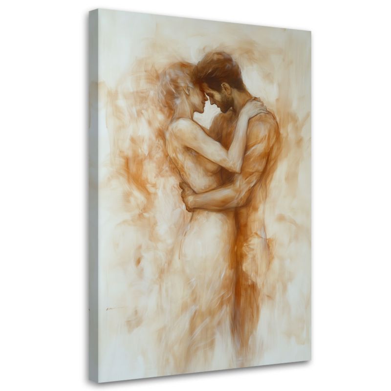 Obraz na płótnie Feeby Akt Para Miłość Beżowy 40x60cm 1szt