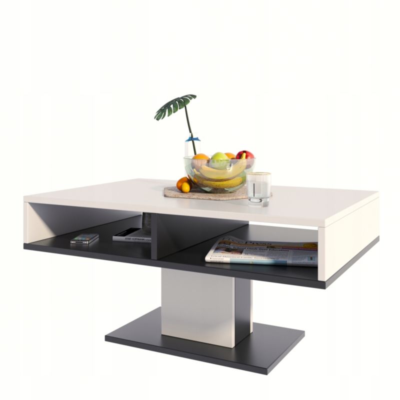 Ława Matkam stolik INES 100 cm Per biały-czarny 1 szt