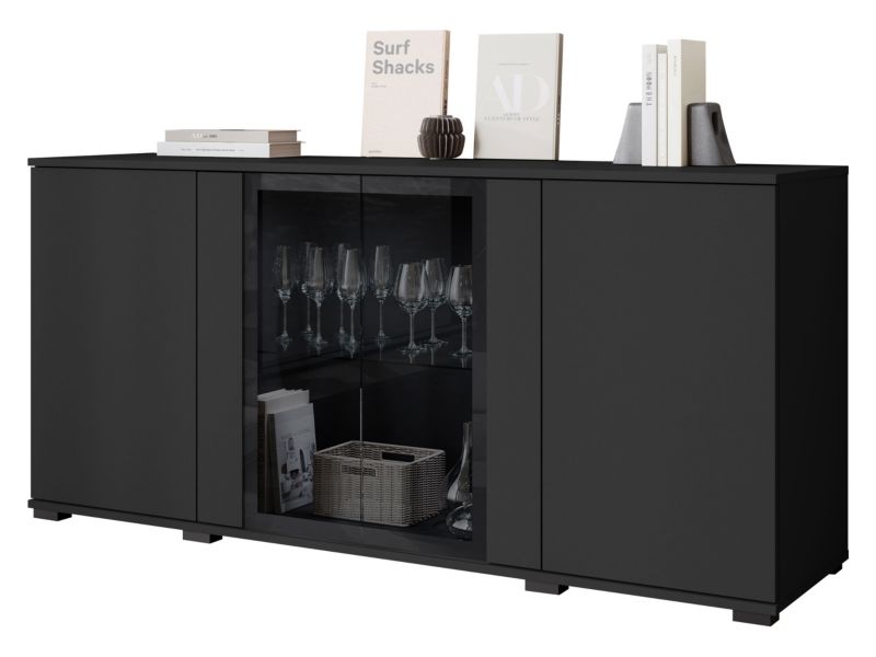 Komoda MIRJAN 24 Caro SB 154 4D czarny 1 szt.