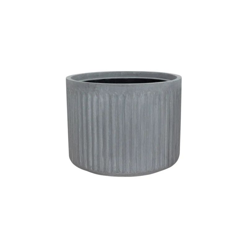 Doniczka Lechuza Z Włókna Szklanego Na Taras Do Domu LEO24 Szary beton 1 szt