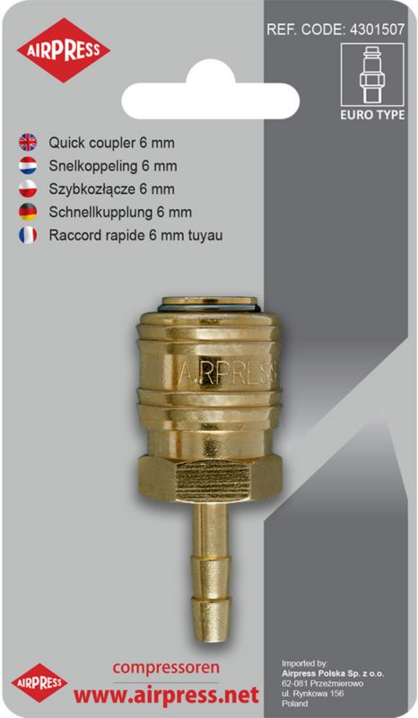 Szybkozłącze Airpress 6 mm