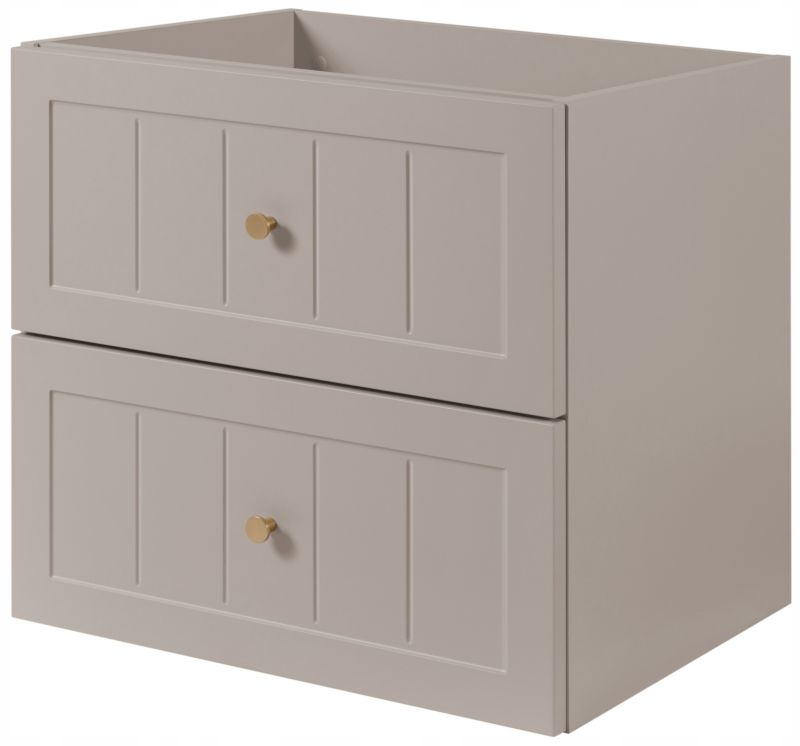 Szafka pod umywalkę Furnidea 60 cm z dwiema szufladami kaszmir GUSTO 1 szt.