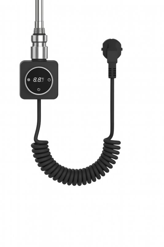 Grzałka elektryczna LUXRAD do grzejnika łazienkowego PREMIO 600W czarna z kablem 1 szt