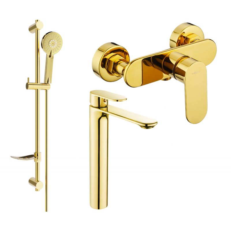 Zestaw prysznicowy Mexen Milo złoty 71314DF40-50 1 szt.