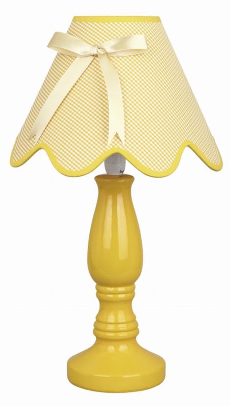 Lampa stołowa Candellux Lola żółta 1 x E14 x 40W IP20 wym: 41 x 26 x 26 cm ceramika - 1 szt.