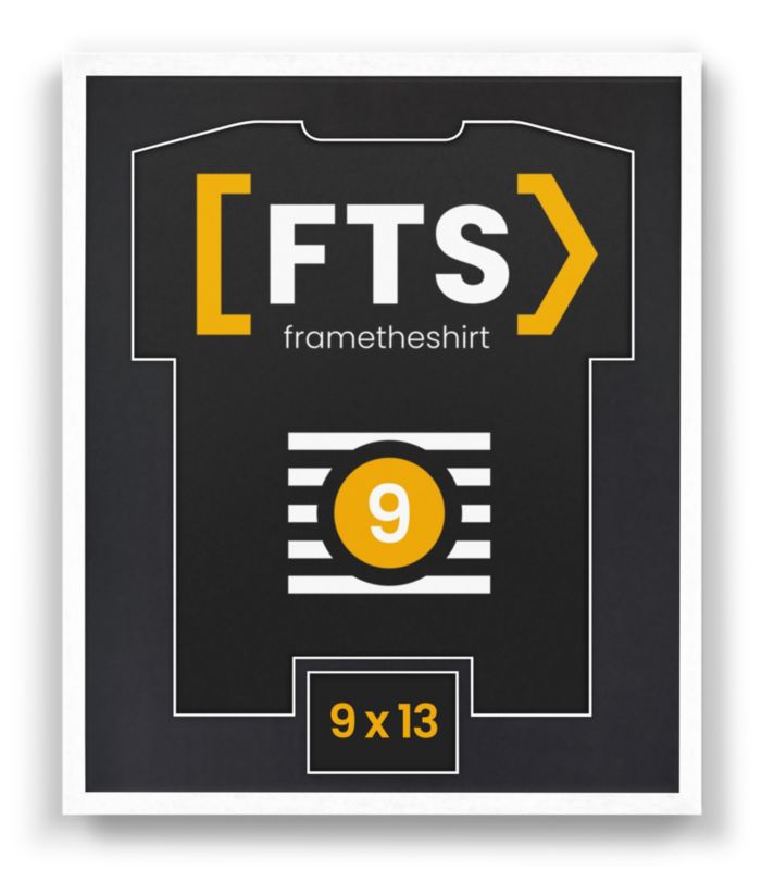 Drewniana rama FTS na koszulkę 53 x 63 z miejscem na zdjęcie czarna 1 szt