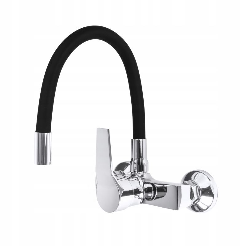 Bateria Kuchenna ścienna Granitan Flex Czarna Do Zlewu 1 szt.