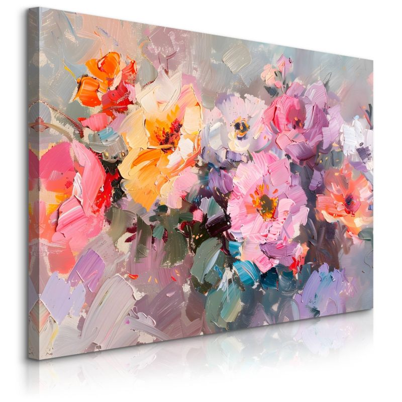 Obraz Muralo Malowane Polne Kwiaty Natura 90x60 cm 1 szt.