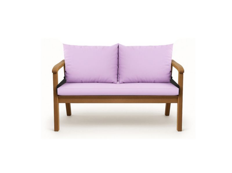 Purpurowa poduszka na ławkę ogrodową 100x50x50cm do użytku na zewnątrz/wewnątrz Setgarden