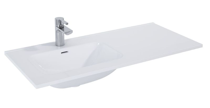 Umywalka meblowa Elita Skappa biała 101x46,6 cm z blatem prawym, prostokątna 1 szt.