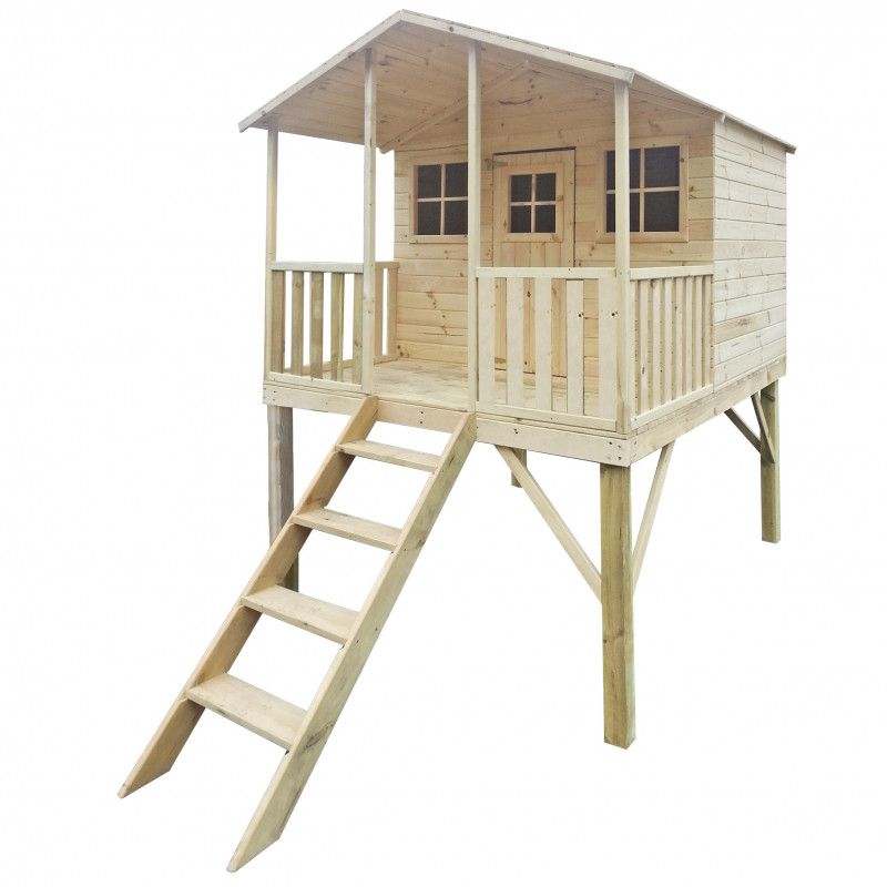 Drewniany domek ogrodowy 4iQ Group dla dzieci Gucio 1 szt.