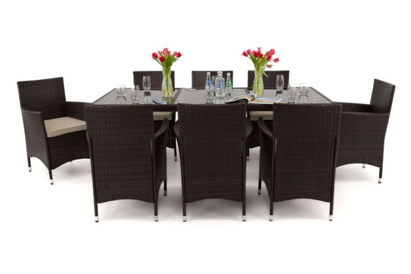 Zestaw mebli ogrodowych MebleMWM Barcelona technorattan brązowy 1 kpl.