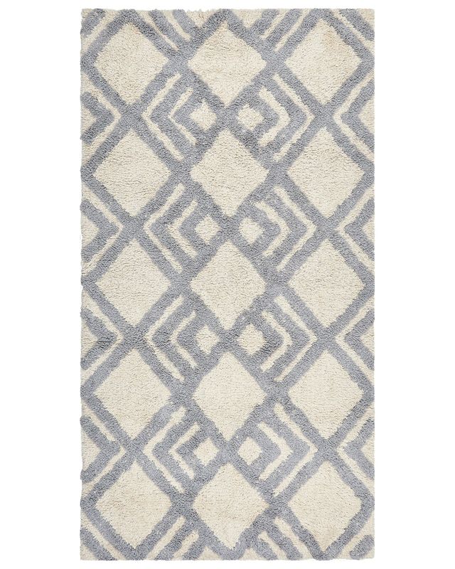 Dywan bawełniany 80 x 150 cm beżowo-szary Nevsehir 1 szt.