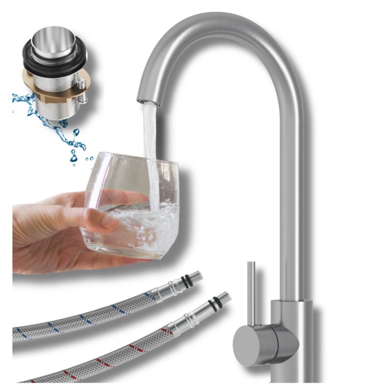 Bateria Kuchenna Granitan Delta klasyczna stojąca wysoka inox 1szt.