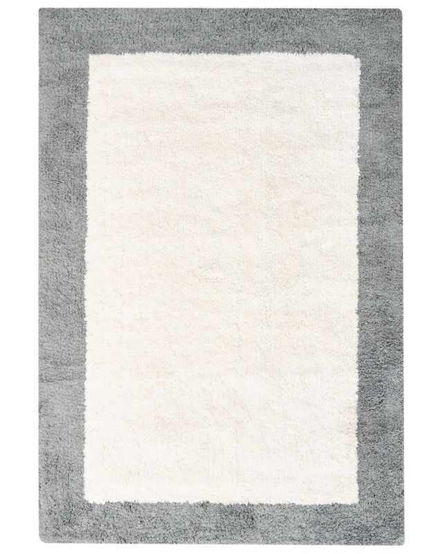 Dywanik łazienkowy Kabri Szary/ beżowy 60 x 90 cm Bawełna 1 szt.