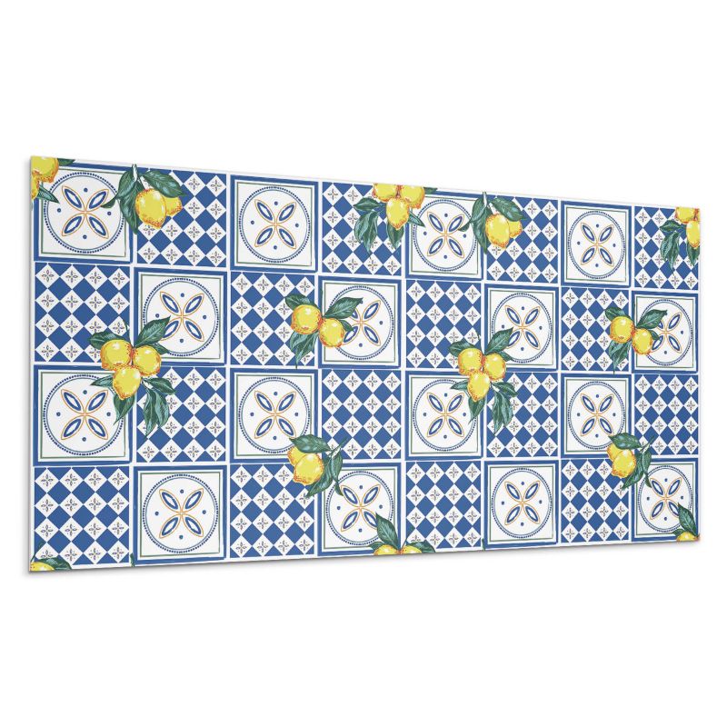 Panel samoprzylepny Wallfluent 120x60 cm Wzór cytrynowy w układzie kafelkowym 1 szt.