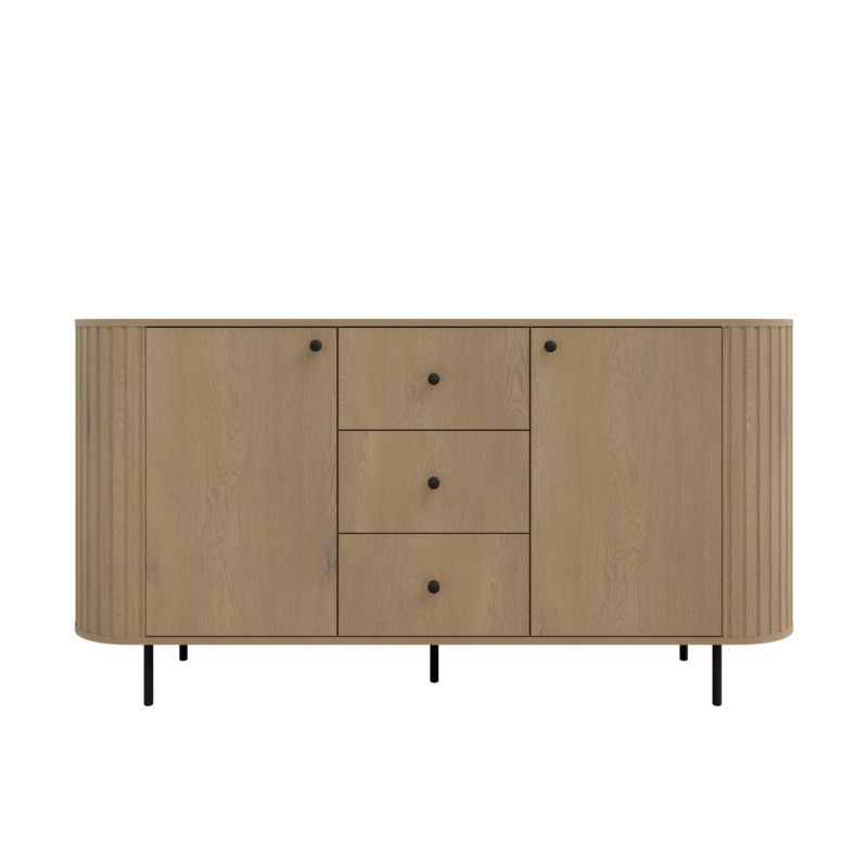 Komoda Bonni do salonu z trzema szufladami Flana 823 2F3S Dąb Cremona 1 szt.