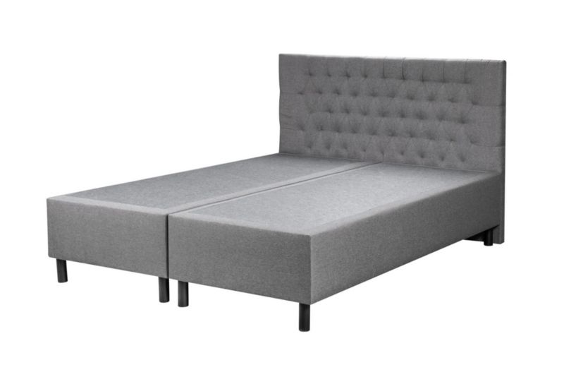 Łóżko Hotelowe Bonni BOX 30 z Wezgłowiem Łączone 180x200 Szare 1 szt.