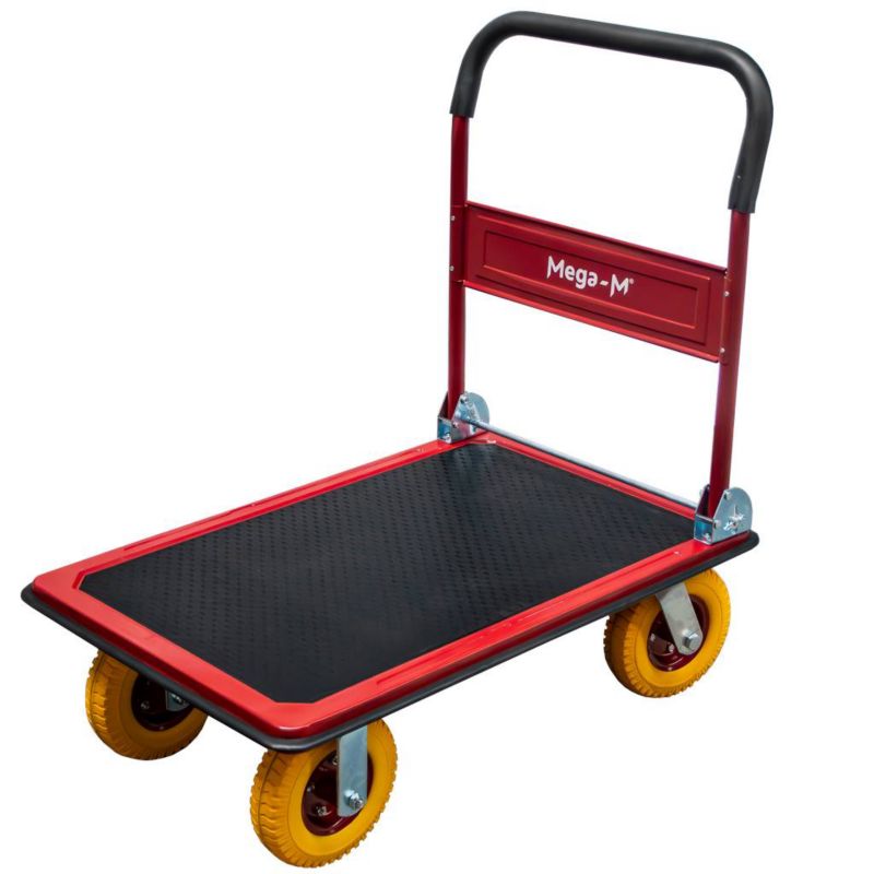 Wózek Platformowy Mega-M Składany Udźwig 450kg Koła Poliuretanowe 1szt.