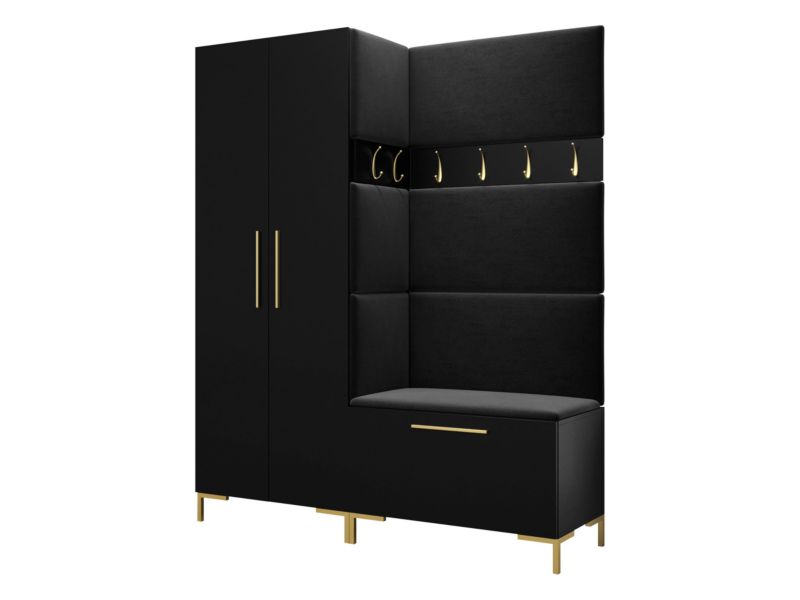 Garderoba MIRJAN 24 Zilion I czarny + czarny 1 kpl.