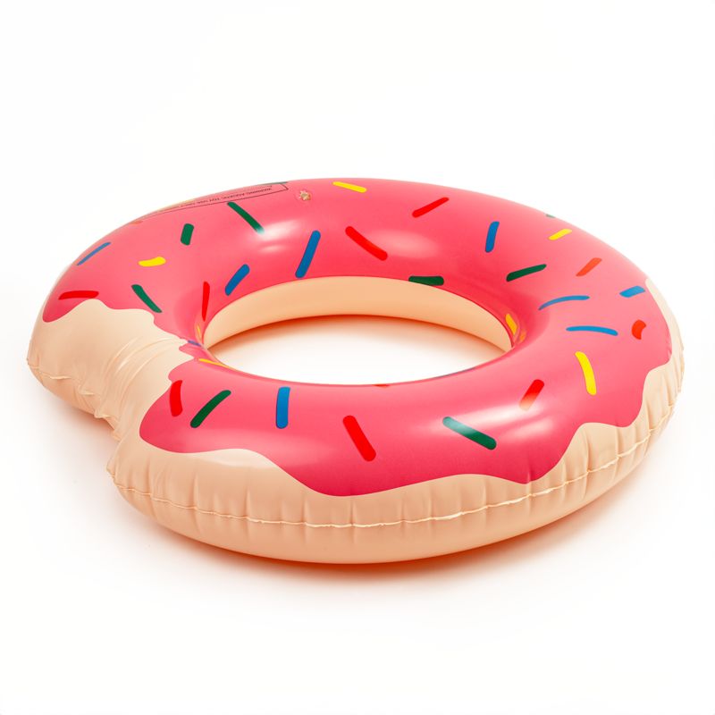 Koło dmuchane do pływania Be-active.pl materac do wody na basen różowy 1szt