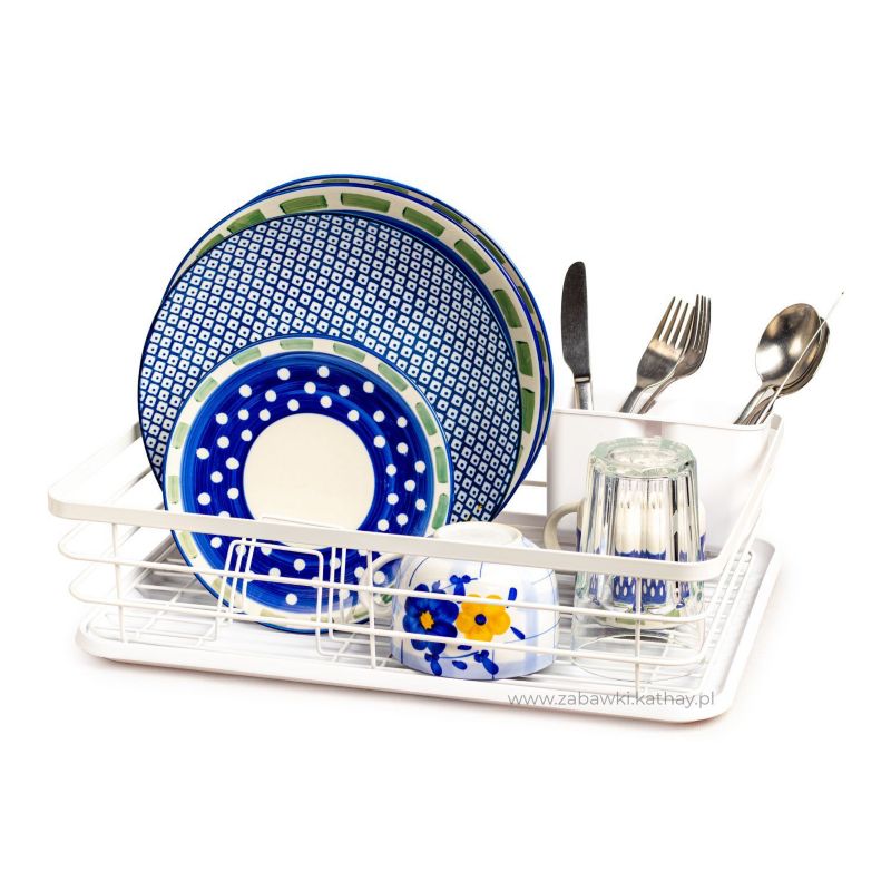 Jednopoziomowa suszarka Bauerkraft ociekacz z tacką biała 1 szt.