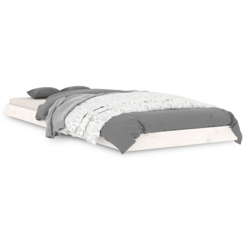 Łóżko drewniane WaszeMeble 75x190 cm biała WM-823485 1 szt.