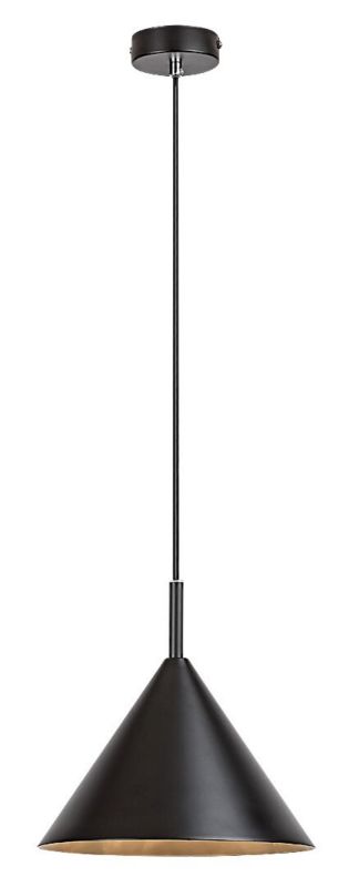 Lampa wisząca Rabalux Jarod czarna stożkowa nad stół wyspę bar 1xE27 x 40W 1 szt.