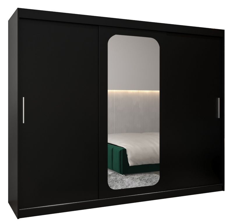 Szafa przesuwna Garderoba Abiks PROMO T2 250 czarny/czarny 1 szt.