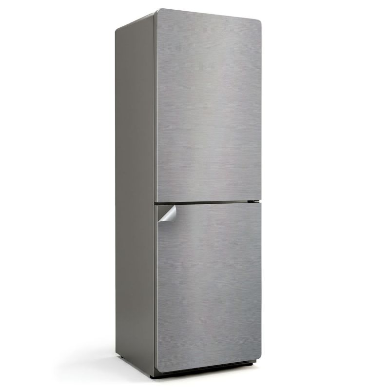 Naklejka na lodówkę Wallfluent 60x180 cm Tekstura metaliczna z liniami 1 szt.