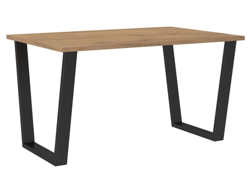 Stół loftowy do salonu Bonni Cezar 138x67 Dąb Lancelot 1 szt.