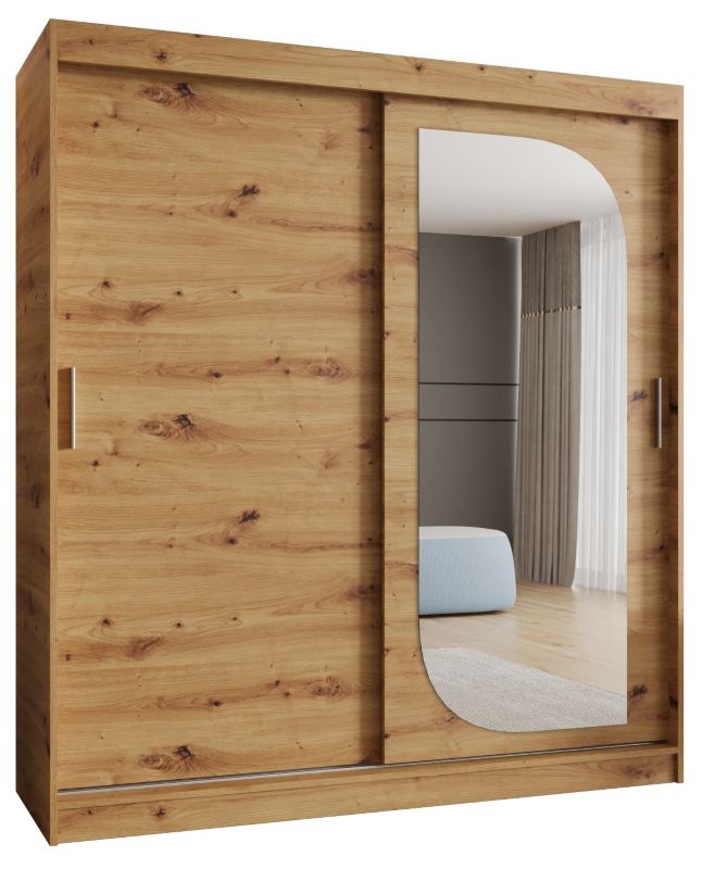 Szafa przesuwna Garderoba Abiks LUCY 180 dąb artisan 1szt.