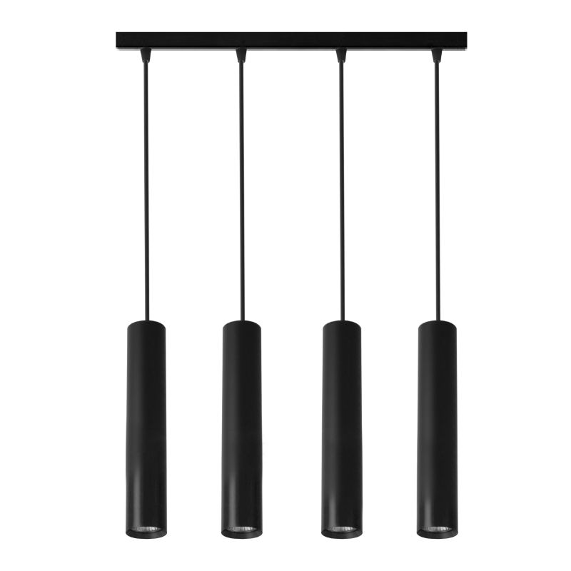 Lampa wisząca, DPM, 4 x GU10, czarna, 1szt