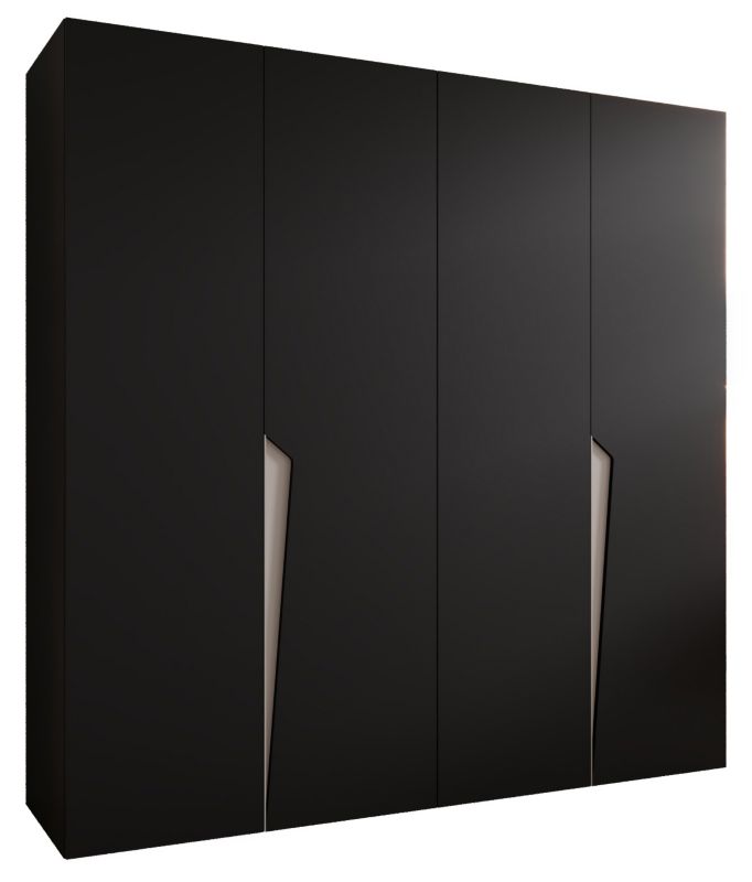 Szafa uchylna otwierana Abiks PIANO 1 200 wys 202 cm Czarny + Kaszmir 1 szt