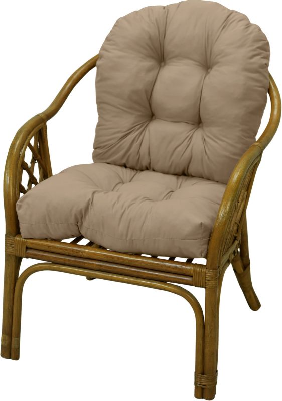 Poduszka ogrodowa na fotel rattanowy AMPO beżowy 1 szt.