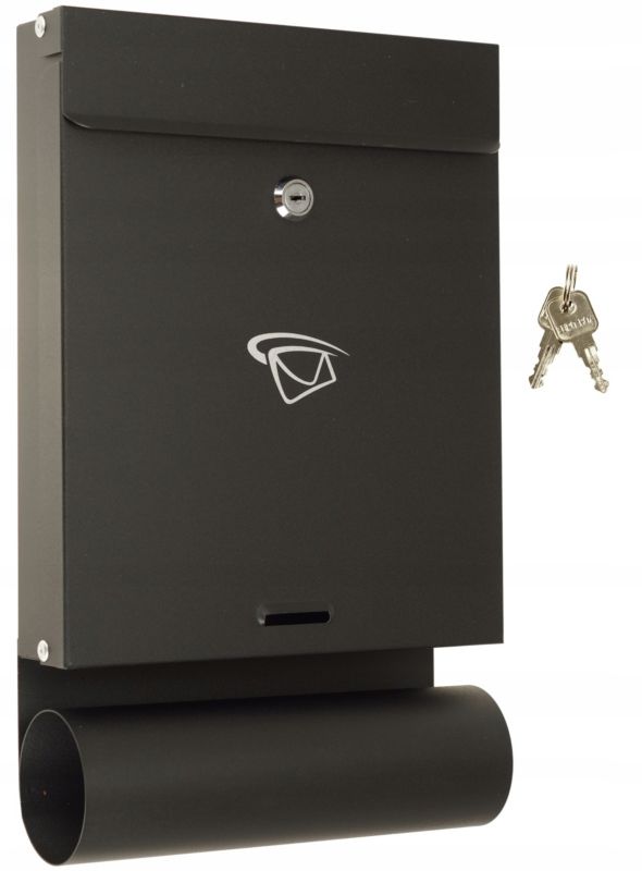 Skrzynka FEINZ Na Listy Pocztowa Wrzutnik 40 X 25 Cm Duża Czarna 1 szt.