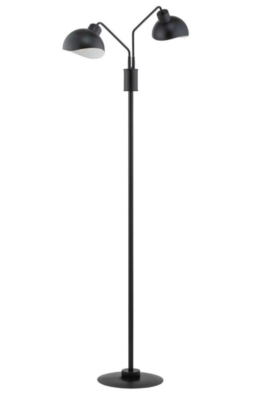 Lampa podłogowa stojąca Sigma Lighting Roy czarno-biała klasyczna 2 x E27 x 20W wym: 164 x 85 x 30 cm - 1 szt.