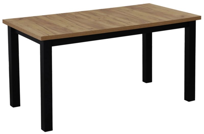 Stół kuchenny rozkładany Bonni Lap 150/190x80 Czarny/Dąb Craft 1 szt.