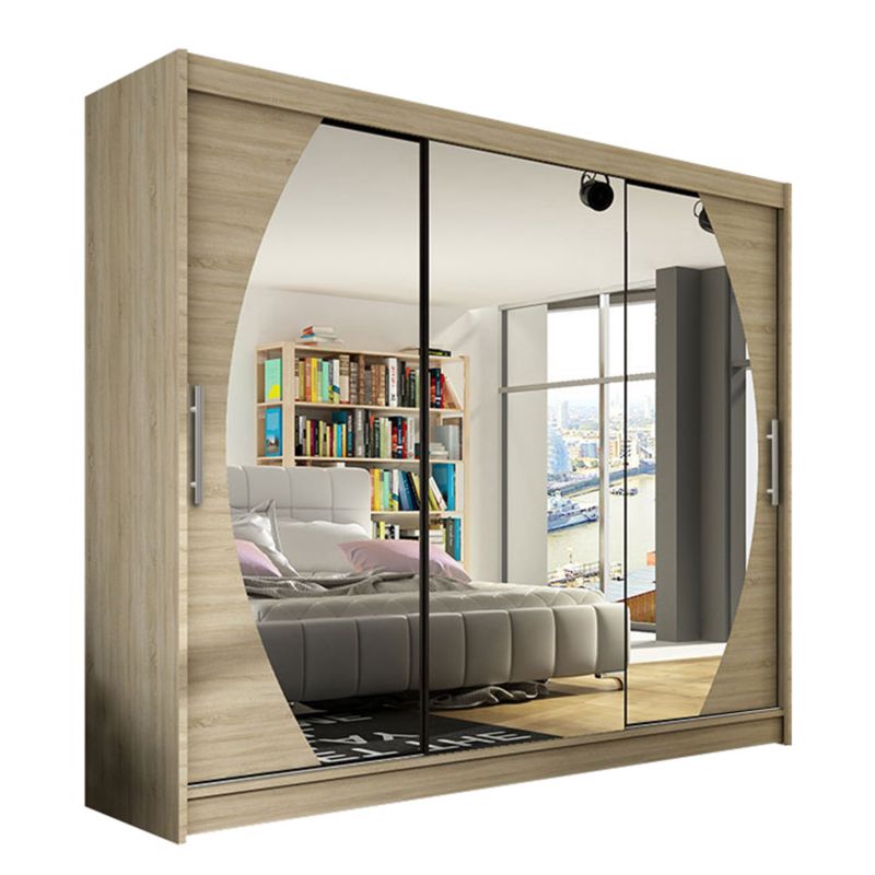 Szafa MIRJAN 24 z drzwiami przesuwnymi Aston V dąb sonoma/lustro 1 szt.