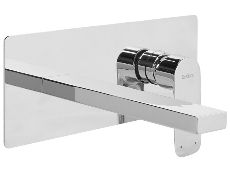 Bateria umywalkowa podtynkowa Dichato Mosiądz Srebrny 1 szt.