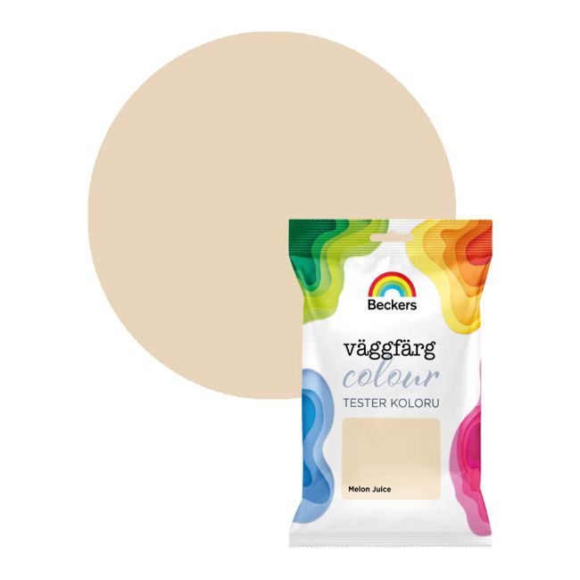 Tester farby kolorowej Beckers Vaggfarg Colour melon juice 0,05 l